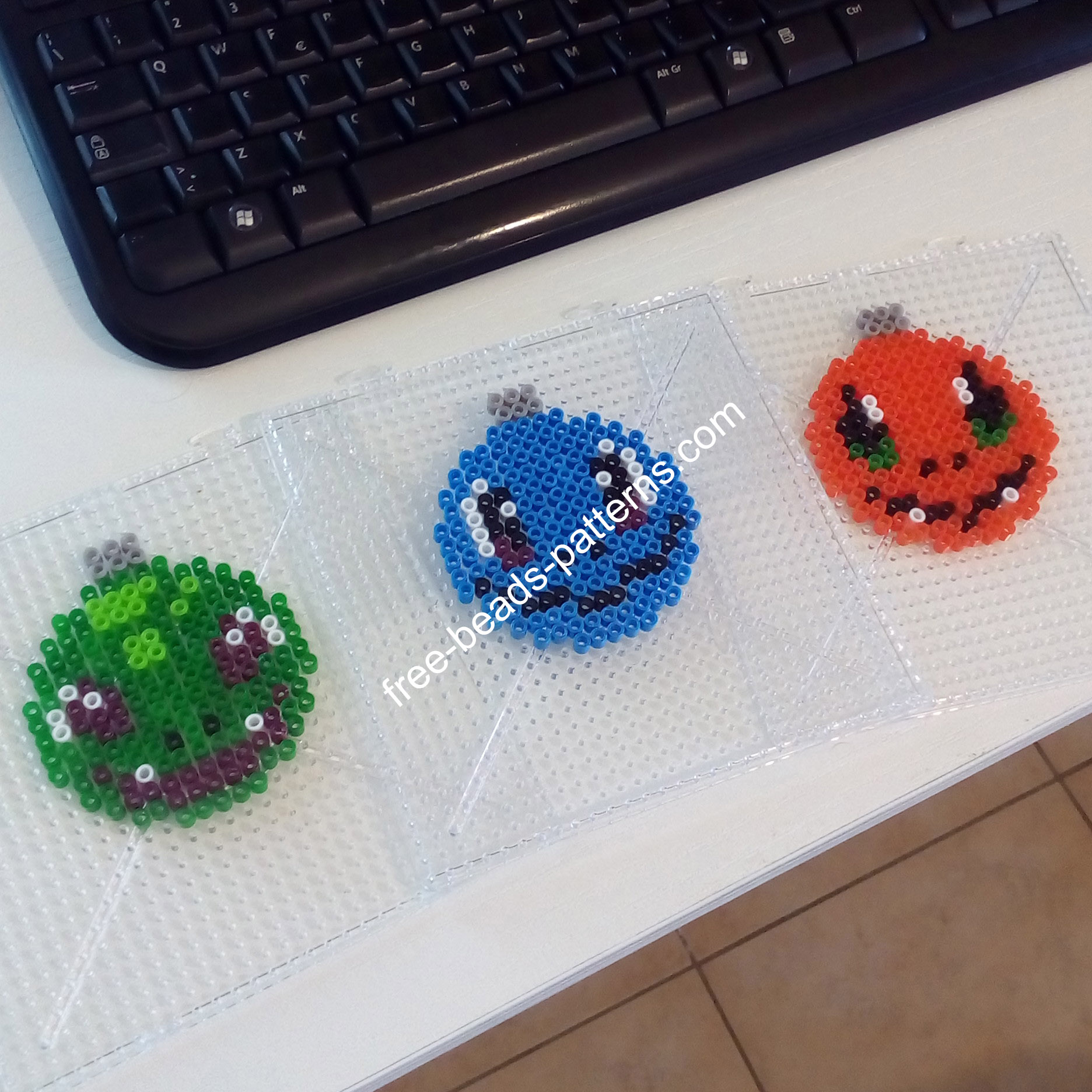 Pokemon Starters Christmas Ball Hama Beads Perler Pyssla