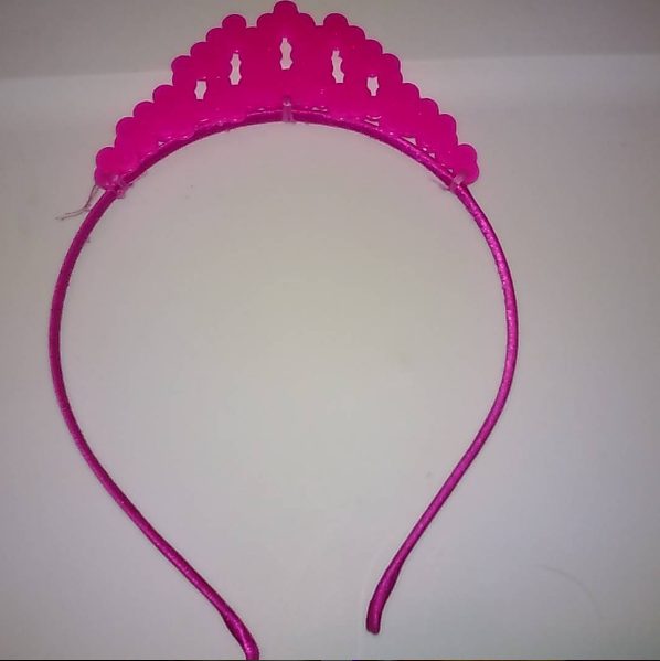 Pyssla Perler Princess headband by Instagram Follower katrina_montgomery2016