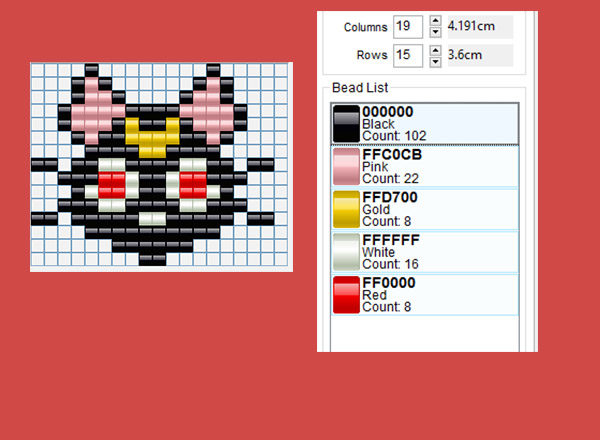 Sailor Moon black cat face free perler beads pattern download Hama Beads crafts ideas