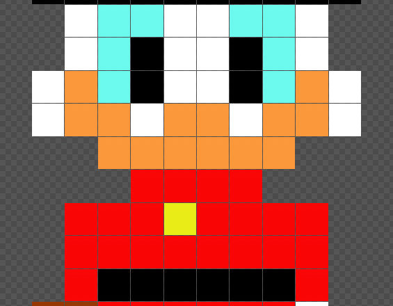 Scrooge McDuck free Disney pixelart perler beads 10x17