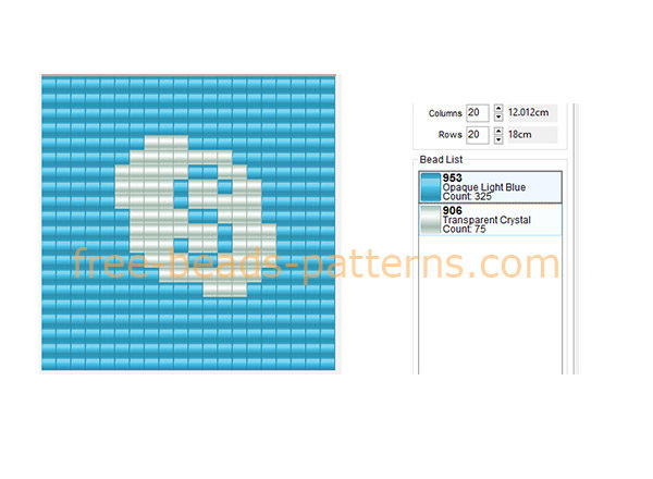 Skype free Hama Beads Pyssla pattern keychain idea