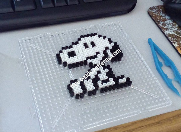 Snoopy perler beads beadsprite work photo