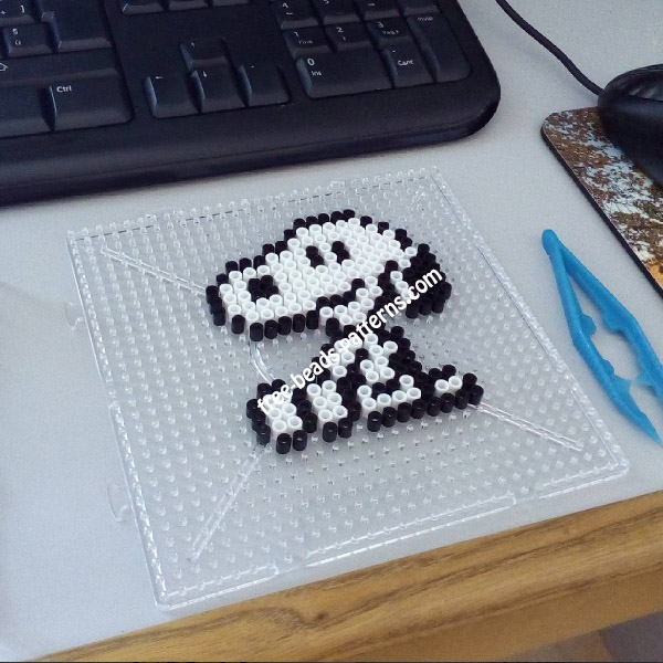 Snoopy perler beads beadsprite work photo