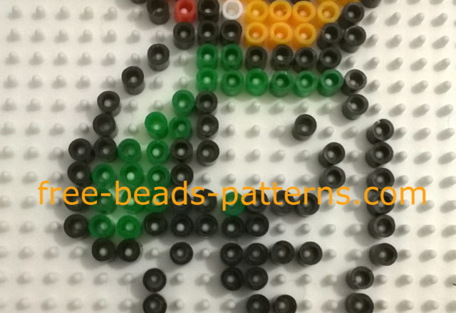 Solid Snake perler beads Ikea Pyssla 5 mm work photos Author Bill (2)