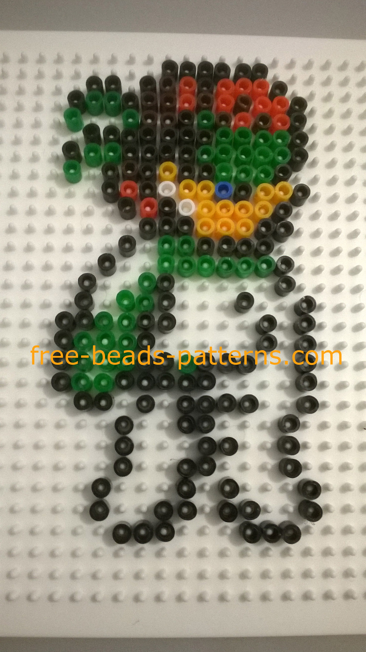 Solid Snake perler beads Ikea Pyssla 5 mm work photos Author Bill (2)