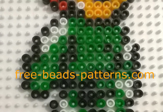 Solid Snake perler beads Ikea Pyssla 5 mm work photos Author Bill (3)