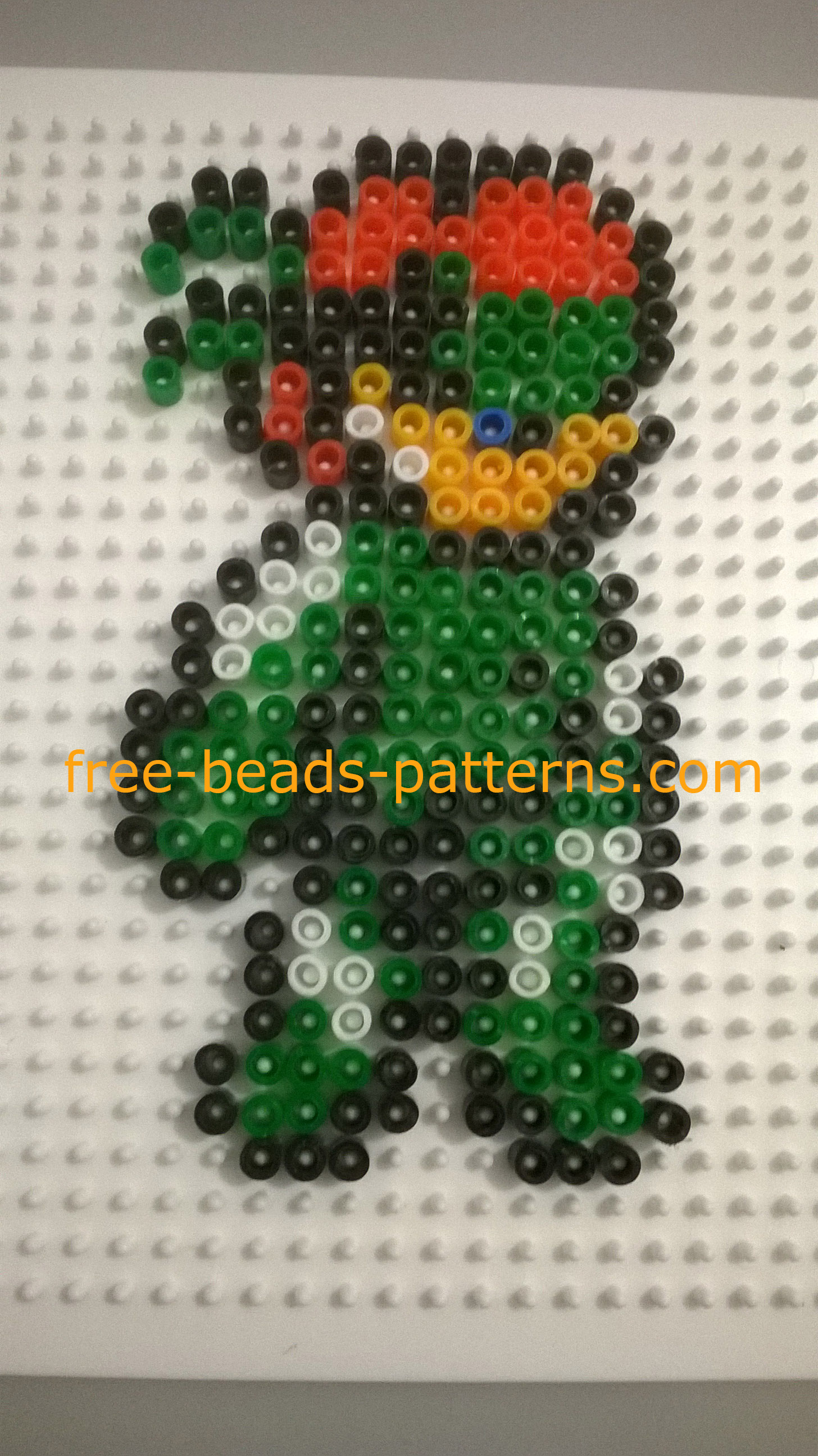 Solid Snake perler beads Ikea Pyssla 5 mm work photos Author Bill (4)