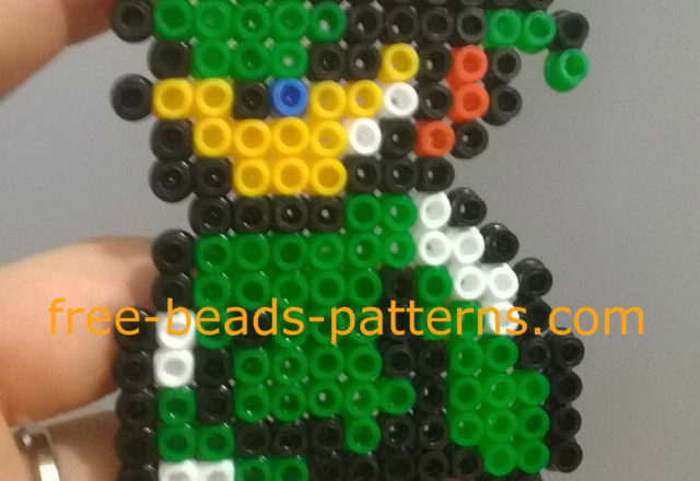 Solid Snake perler beads Ikea Pyssla 5 mm work photos Author Bill (6)