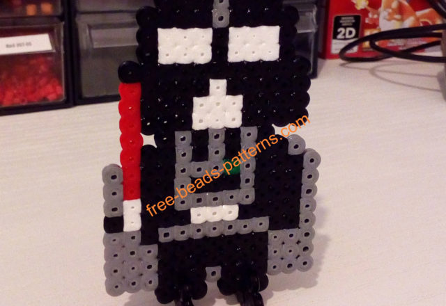 Star Wars Darth Vader Hama Beads work photos (1)