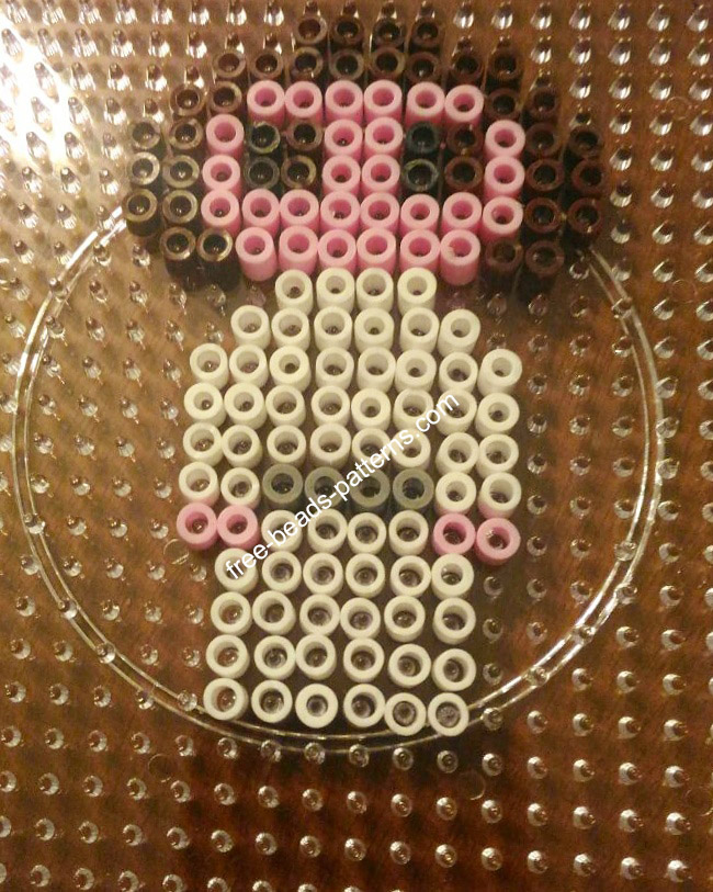Star Wars Princess Leia hama beads perler work photo