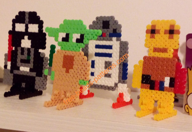 Star Wars characters made with Hama Beads photo