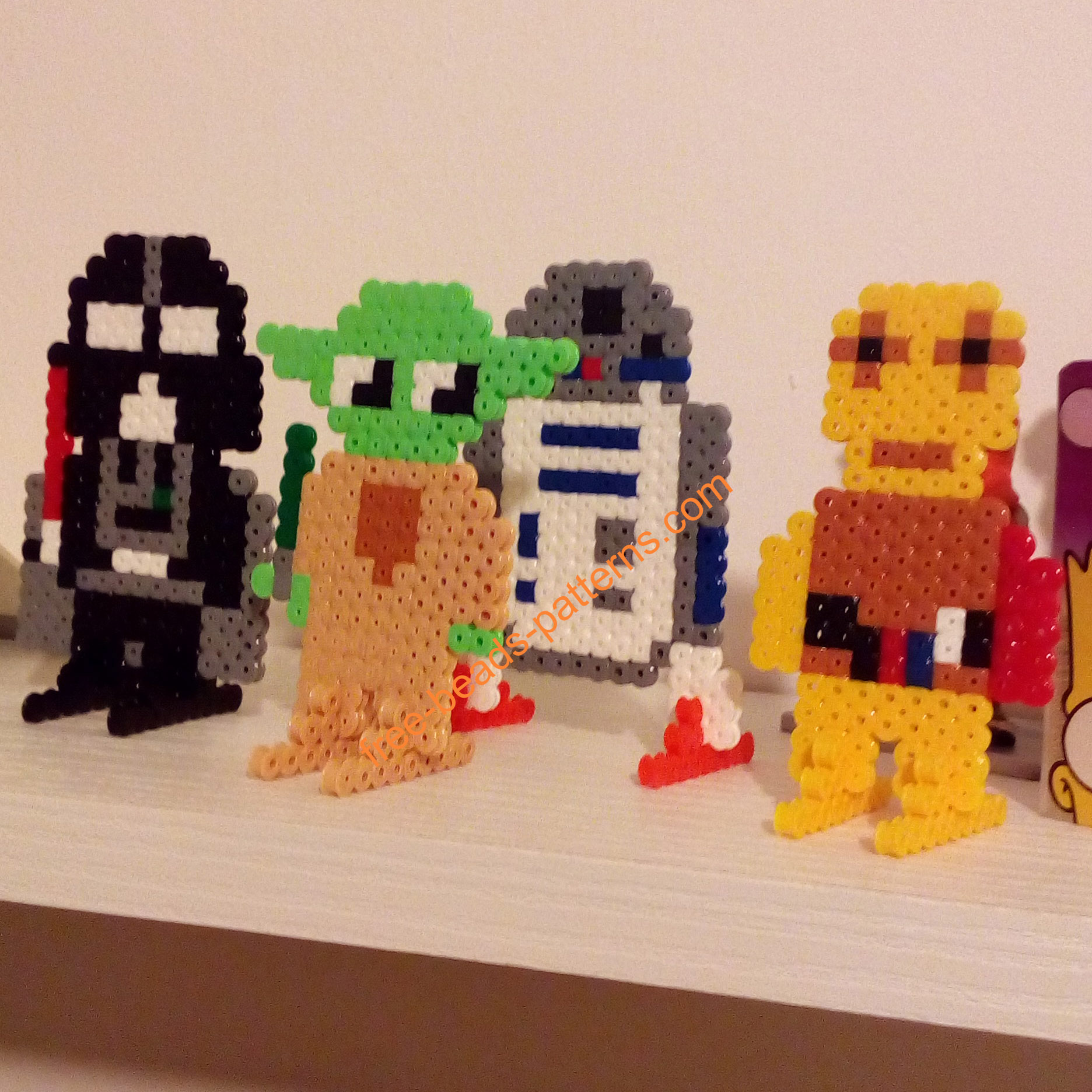 Star Wars characters made with Hama Beads photo