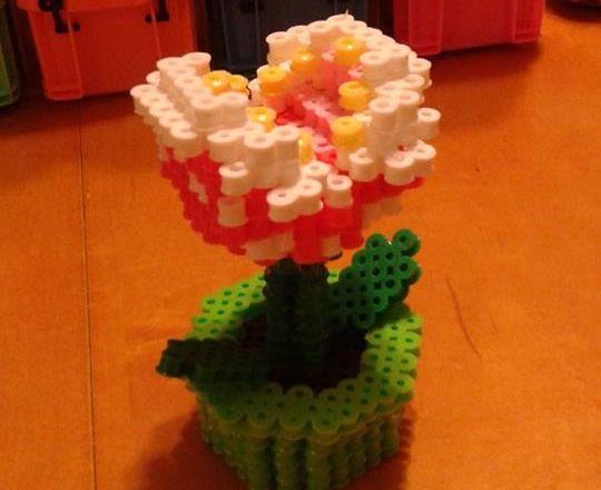 Super Mario 3D perler Piranha Plant by Facebook Fan Zombiie Creations (4)