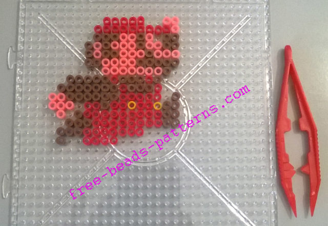 Super Mario Bros NES videogames perler beads sticker (1)