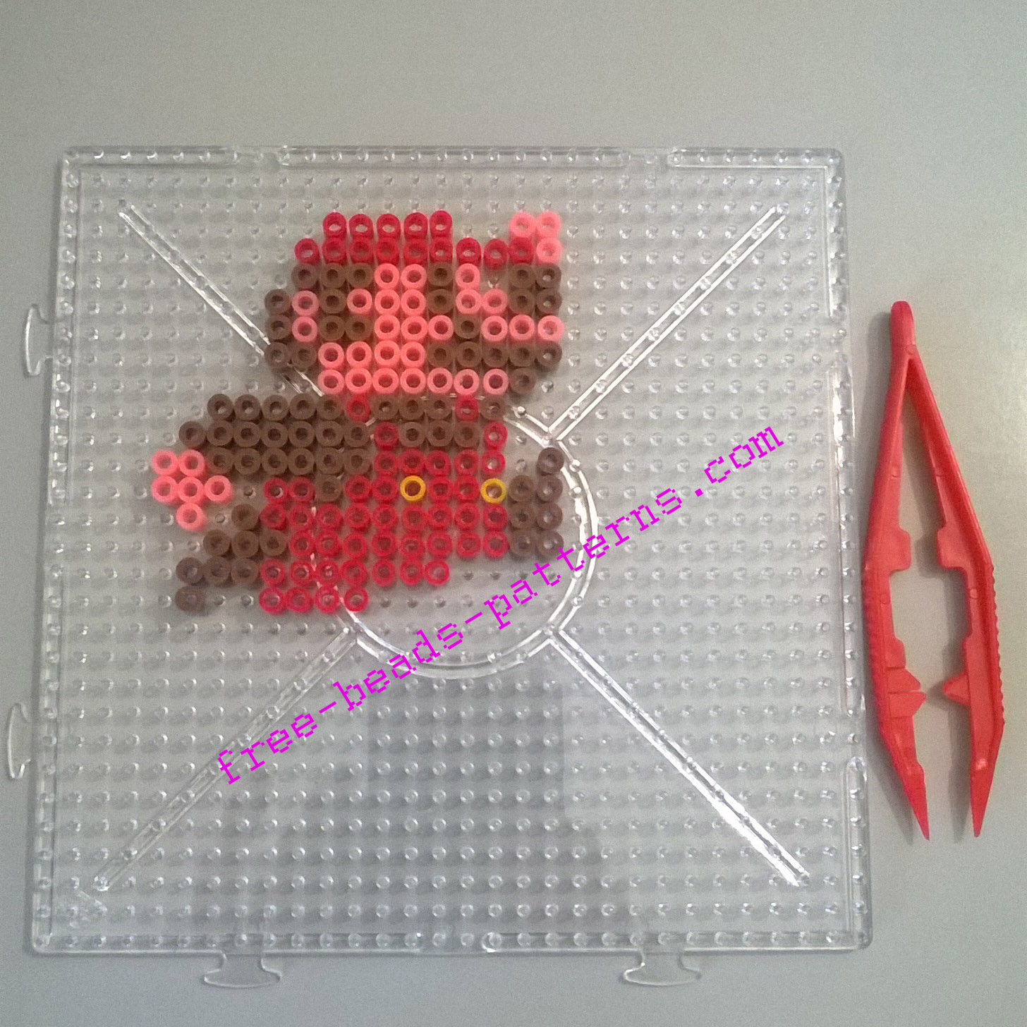 Super Mario Bros NES videogames perler beads sticker (1)