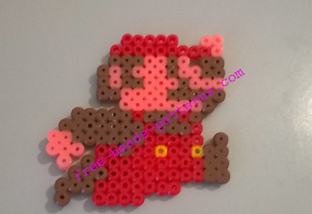 Super Mario Bros NES videogames perler beads sticker (2)