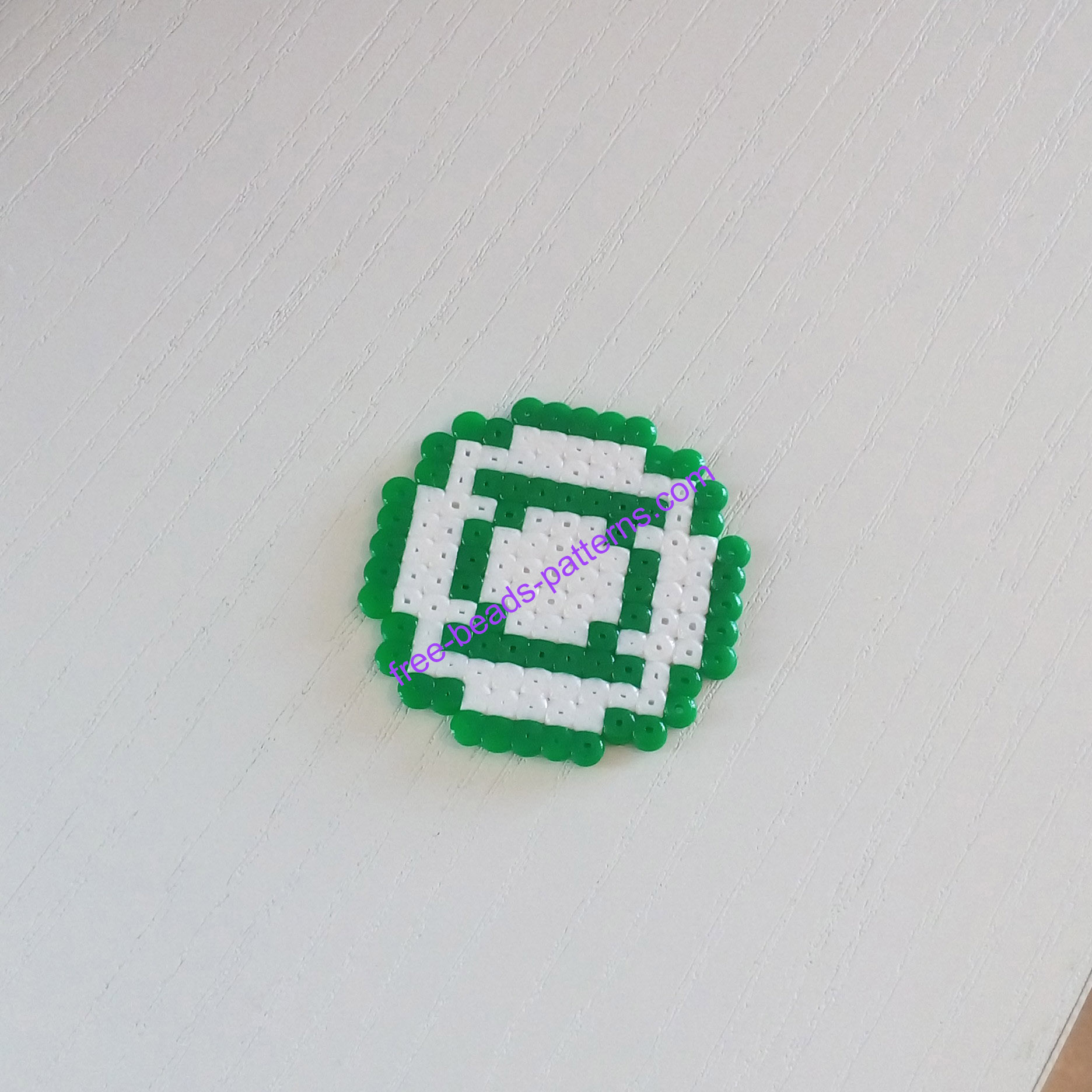 Superheroes Hama Beads Perler Green Lantern work photos