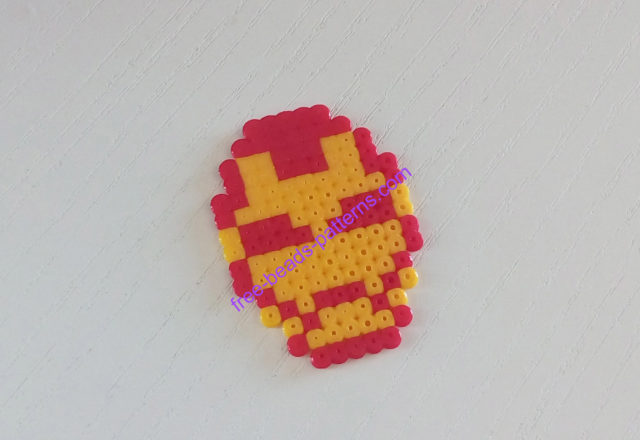 Superheroes Hama Beads Perler Ironman work photos