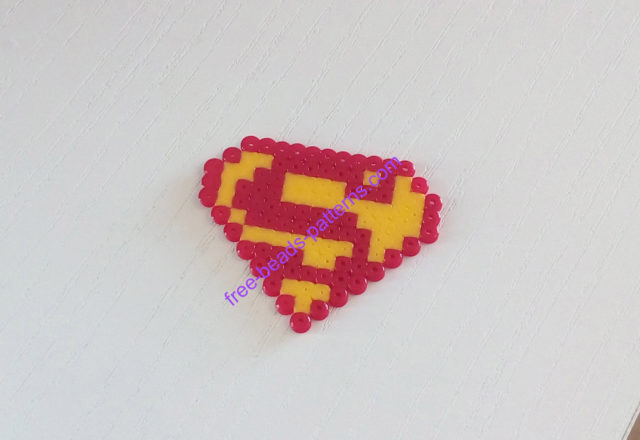 Superheroes Hama Beads Perler Superman work photos