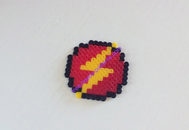 Superheroes Hama Beads Perler The Flash work photos