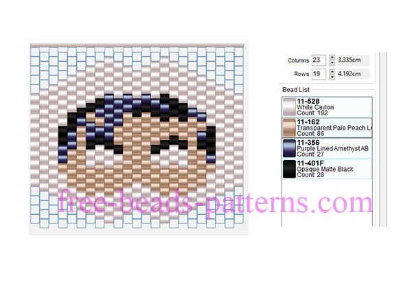 Superman mask for children free Hama Beads Pyssla Playbox pattern