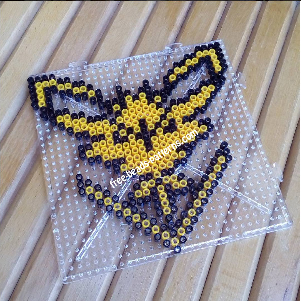 Team Instinct Pokemon Go hama beads work photo