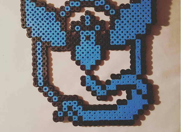 Team Mystic logo perler beads by Instagram Follower squirrelybuns