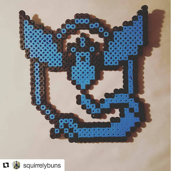 Team Mystic logo perler beads by Instagram Follower squirrelybuns