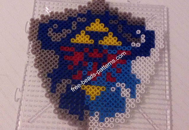 The Legend Of Zelda Master Sword and Hyrule Shield Hama Beads Perler photos (2)