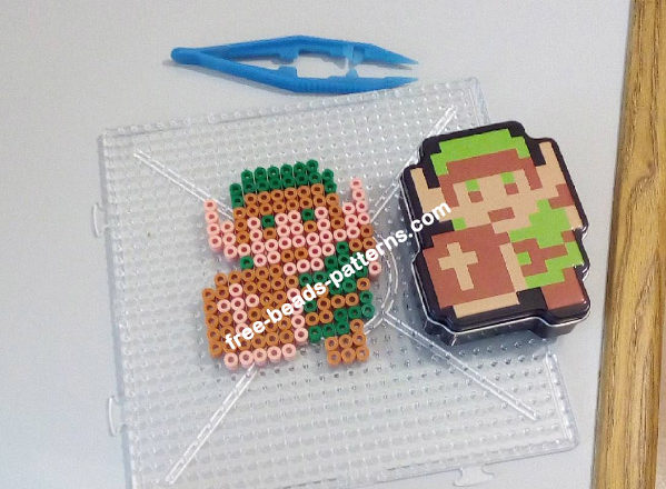 The Legend Of Zelda NES Link with Hama Beads by Bill