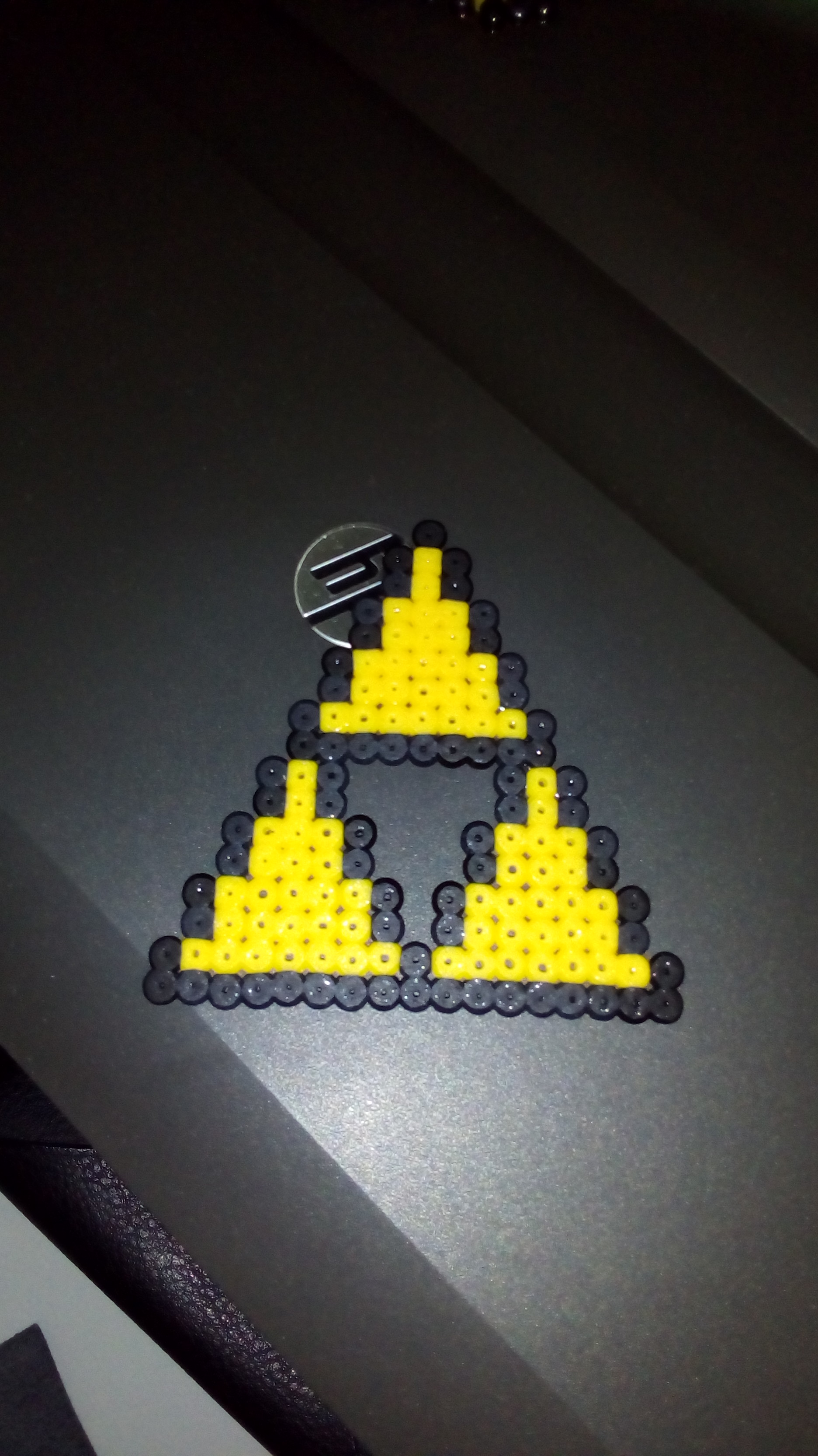 The Legend Of Zelda logo perler beads work photo author Bill