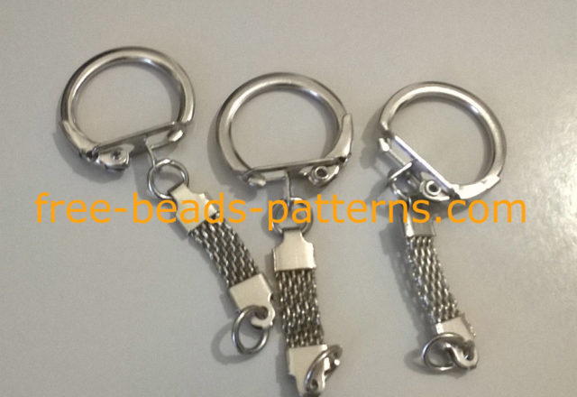 Three pieces keychains perler beads fuse beads handmade crafts supplies photos