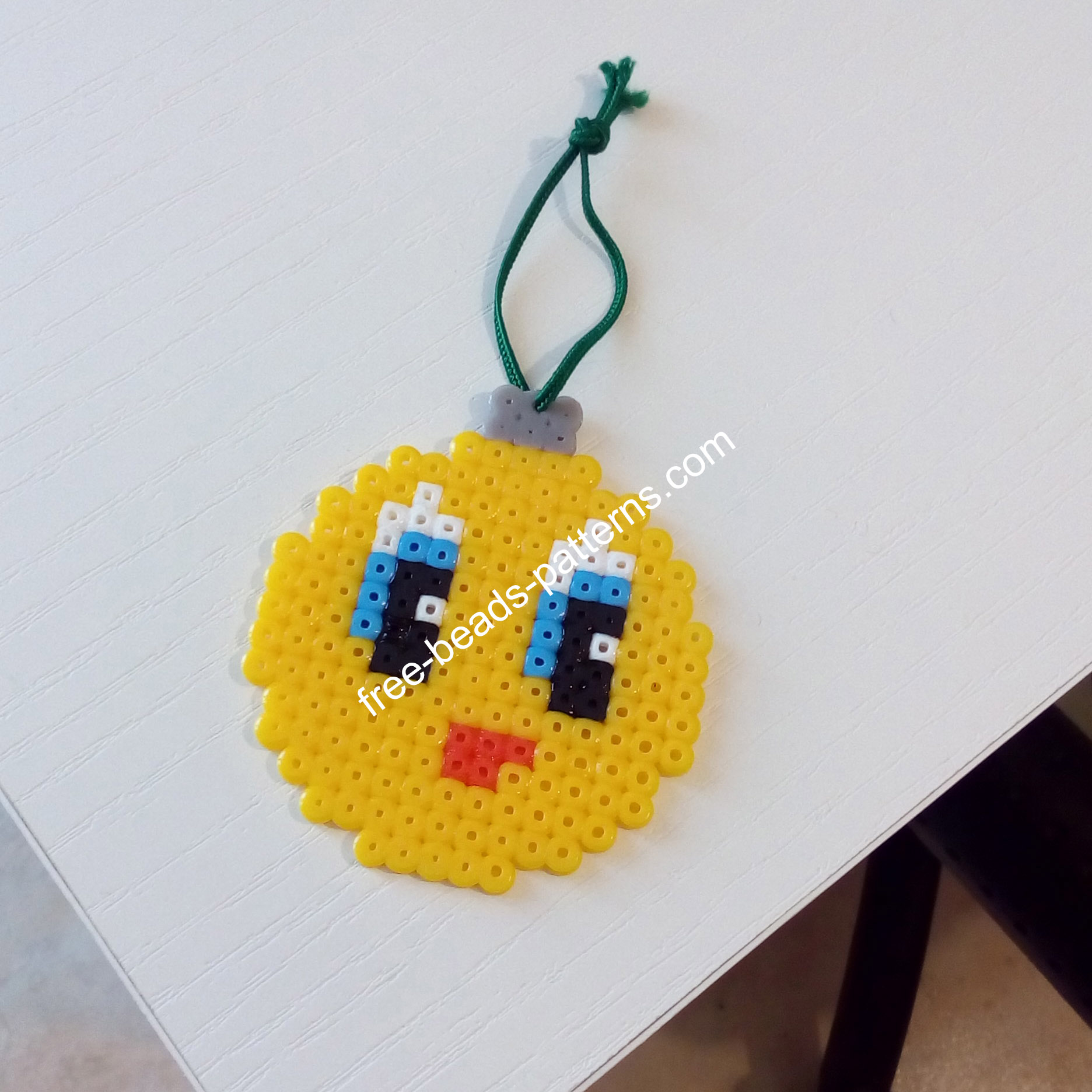 Tweety Bird Christmas Ball Hama Beads Perler Pyssla