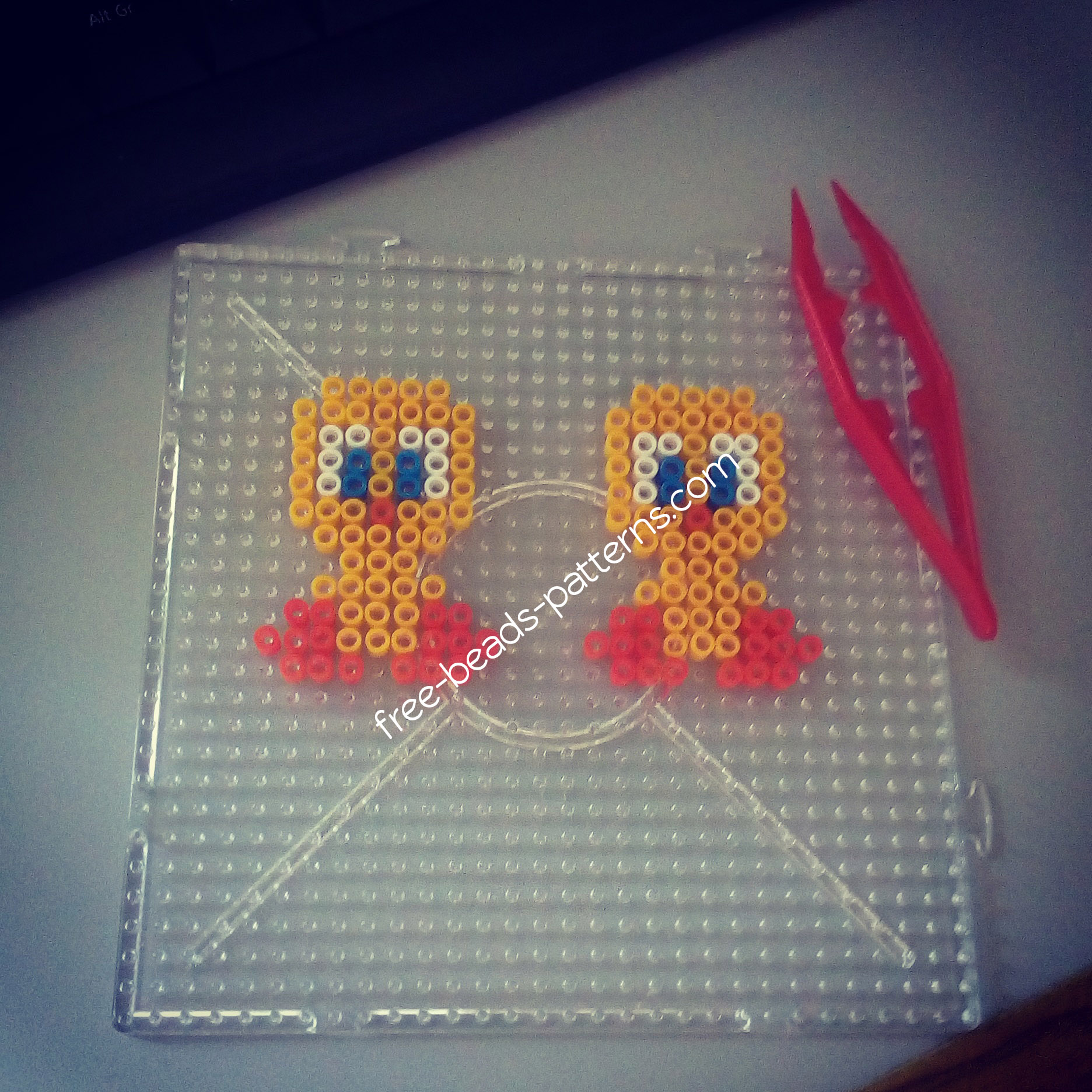 Tweety Bird nabbi beads photopearls work photo