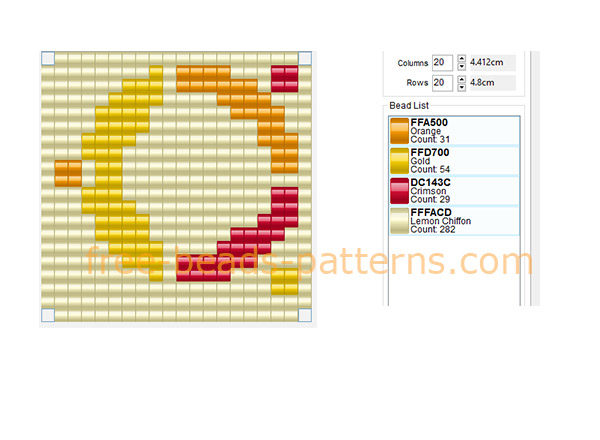 Ubuntu Linux logo free Hama beads design download