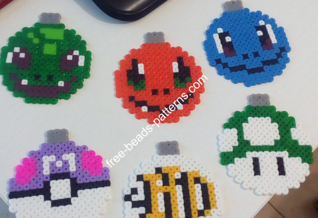 Various Christmas Balls Hama Beads Perler Pyssla (2)