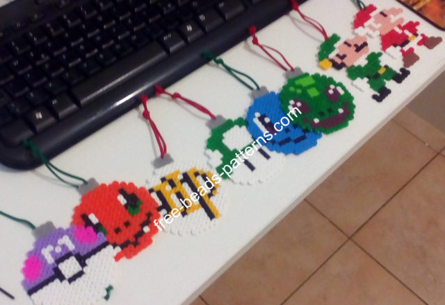 Various Christmas Balls Hama Beads Perler Pyssla (3)