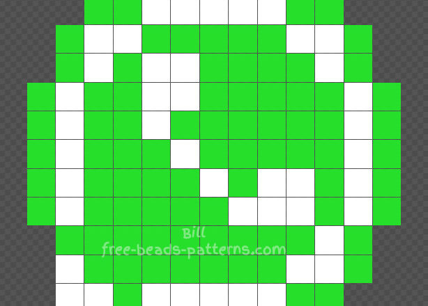 WhatsApp logo free Hama Beads design 13x13