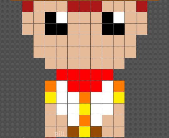 Woody free Toy Story Hama Beads pattern 13x20