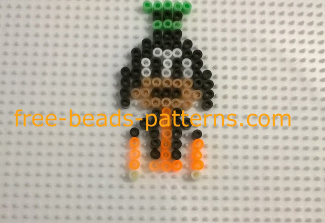 Work photos Disney Goofy perler beads Hama beads mini (3)