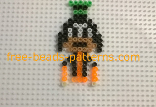 Work photos Disney Goofy perler beads Hama beads mini (3)