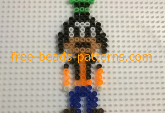 Work photos Disney Goofy perler beads Hama beads mini (4)