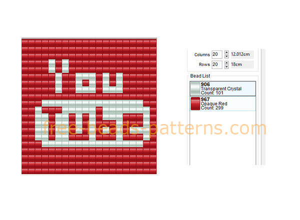 YouTube logo free Hama Beads Mini keychain or necklace ideas