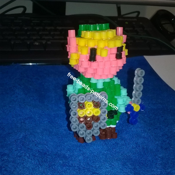 Zelda Link 3D Hama Beads BeadArt photos author Bill (2)