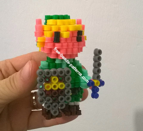 Zelda Link 3D Hama Beads BeadArt photos author Bill (4)