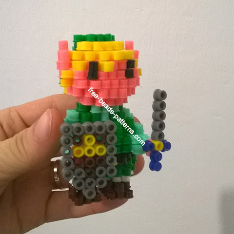 Zelda Link 3D Hama Beads BeadArt photos author Bill (4)